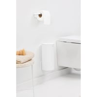 Suport pentru hârtie igienică Brabantia Mindset, cu spațiu pentru 2 role de rezervă, Fresh White, 30x15,1x13,7 cm 3