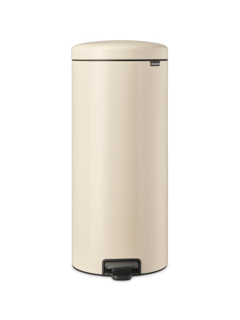 Pedálový odpadkový kôš Brabantia NewIcon 30 litrov, Soft Beige — Na boku výrobku je preliačina spôsobená prepravou (stav: pozri 2. obrázok)