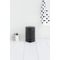 Pedálový odpadkový kôš Brabantia NewIcon s vnútornou plastovou nádobou, matná čierna, 3 litre 4