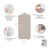 Brabantia Sklopiva daska za glačanje na paru - 91,5 x 41 cm - Površina otporna na toplinu - Kuka za vješanje - Za ručno glačalo na paru - Siva 2