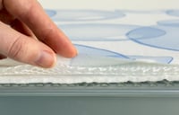 Poťah na žehliacu dosku Brabantia Perfect Flow Bubbles pre dosku typu D, 135 x 45 cm, trojvrstvový, paropriepustný 2