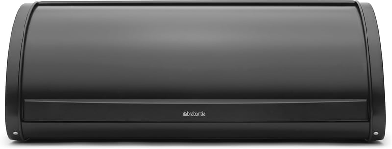 Brabantia Roll Top kenyértartó fém matt fekete konyhai tároló