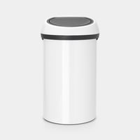Odpadkový kôš Brabantia Touch Bin s objemom 60 litrov a dotykovým vekom v bielo-šedej farbe, plastový kôš s rozmermi 58 x 28 x 28 cm 2