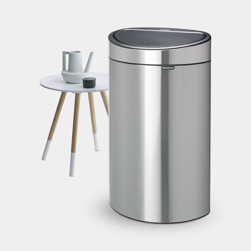 Odpadkový kôš Brabantia Touch Bin s vnútornou plastovou nádobou, matná oceľ, 40 l