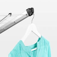 Brabantia WallFix nástenný skladací sušiak na bielizeň s dĺžkou šnúr 24 m, UV odolný protišmykový povrch, kovová sivá, 184x182 cm 8