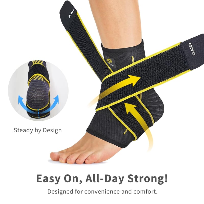 Bracoo FS60 Bokasúly Plantar Fasciitis 2db L/XL Fekete