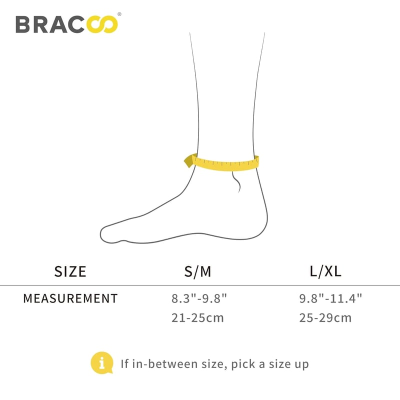 Bracoo FS60 Bokasúly Plantar Fasciitis 2db L/XL Fekete