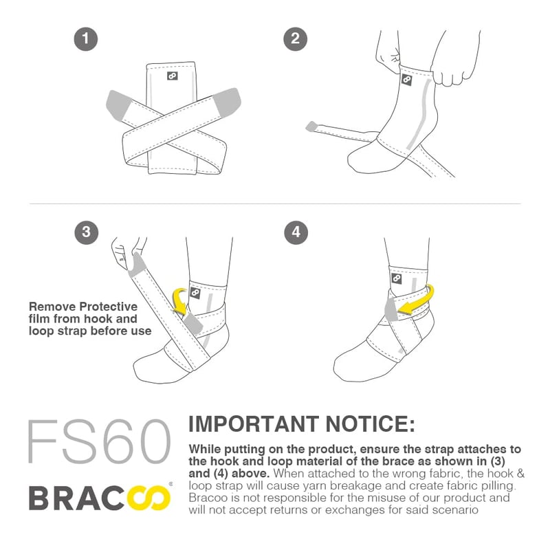 Bracoo FS60 Bokasúly Plantar Fasciitis 2db L/XL Fekete