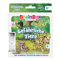 Brain Box 2054902 Pocket Edition Nebezpečné zvieratá – Kompaktná pamäťová a kvízová hra pre deti od 6 rokov, cestovná hra 4