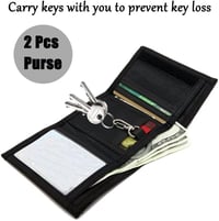 Braleto RFID Slim Wallet 2db Gyerek Fiú Férfi Láncos Pénztárca Fekete 4