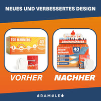 Bramble 40 Pár Prémium Lábmelegítő - Ragasztós Ujjmelegítő Párna 8-10 Óra Hővel 6