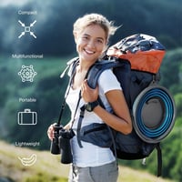 Bramble Összecsukható Szilikon Vödör 10L - Helytakarékos Tisztító Vödör és Mosótál Kempingezéshez, Lakóautóhoz és Háztartásba - Kék/Szürke 2