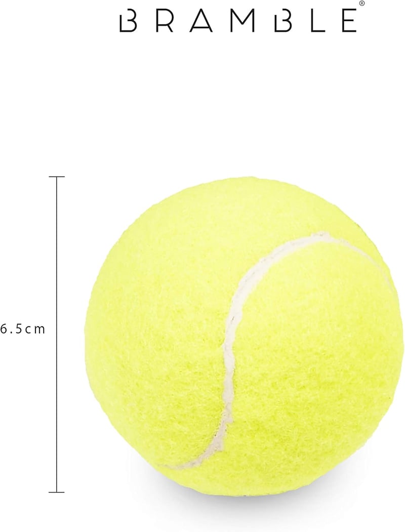 Bramble Teniszlabda 6,5cm Sárga Filc Hálós Táskával