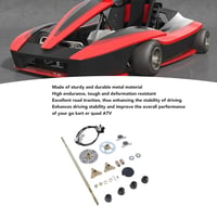 Brandev 29 Inch Go Kart Hátsó Tengely Szett, Féktárcsával és Lánckerékkel 3