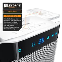 Brandson Ventilátoros Fűtőtest Távirányítóval Fekete 2