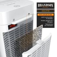 Brandson Ventilátoros Fűtőtest Távirányítóval Fekete 4