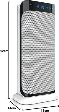 Brandson Ventilátoros Fűtőtest Távirányítóval Fekete 6