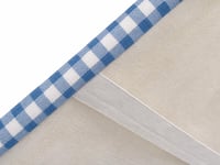 Brandsseller 3-dielna súprava na pivný set - 2x polstrovaný poťah na lavicu 220x25 cm a obrus 240x70 cm - Modrý kockovaný vzor pre záhradné piknikové sedenie 6