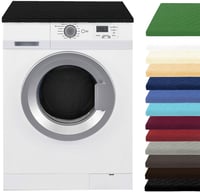 Ochranný kryt na práčku a sušičku Brandsseller 60x60 cm, čierny, polstrovaná tkanina s elastickým upevnením 4