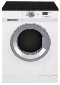 Ochranný kryt na práčku a sušičku Brandsseller 60x60 cm, čierny, polstrovaná tkanina s elastickým upevnením 3