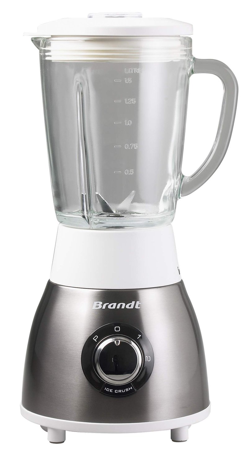 Mixér Brandt BLE615EG so sklenenou nádobou, 1,5 l – nerez