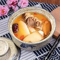 Braozaiw 800ml kerámia ramen tál szett halakkal, japán nodle bowlok evőeszközzel 3