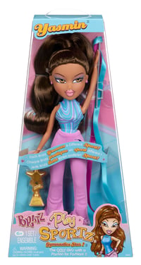 Bratz Play Sportz Yasmin gymnastická módna bábika s doplnkami – Športová módna súprava 1