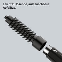 Perie cu aer cald Braun AS1.5 – Uscător de păr compact de 300W, perie termică rotundă și perie cu peri ficși, 3 trepte de temperatură/viteză, negru, BRAS150E 3