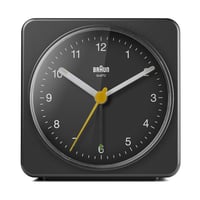 Analógový budík Braun BC03B v čiernej farbe – funkcia snooze a podsvietenie, tichý quartzový strojček, luminiscenčné ručičky, crescendo budenie 2