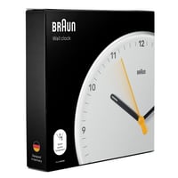 Braun BC26W Klasični analogni zidni sat s tihim kvarcnim mehanizmom, lako čitljiv, promjer 23 cm, bijeli 4