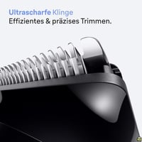 Braun BT3525 Series 3 bežični trimer za bradu za muškarce, ultraoštra oštrica, 40 postavki duljine, 50 minuta baterije, 4 nastavka, siva 4
