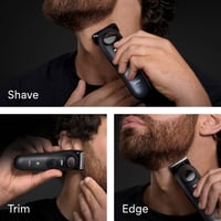 Trimmer pentru barbă fără fir Braun BT7525 Series 7 pentru bărbați, Gri 5