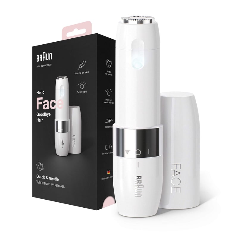 Mini epilator facial Braun FS1000 pentru femei, pentru călătorii, Alb