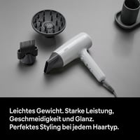Fén na vlasy Braun HD2.35 s difuzérom, hrebeňovým nadstavcom a stylingovou tryskou, technológia IONTEC, 2200 W, sivý, pre všetky typy vlasov 8