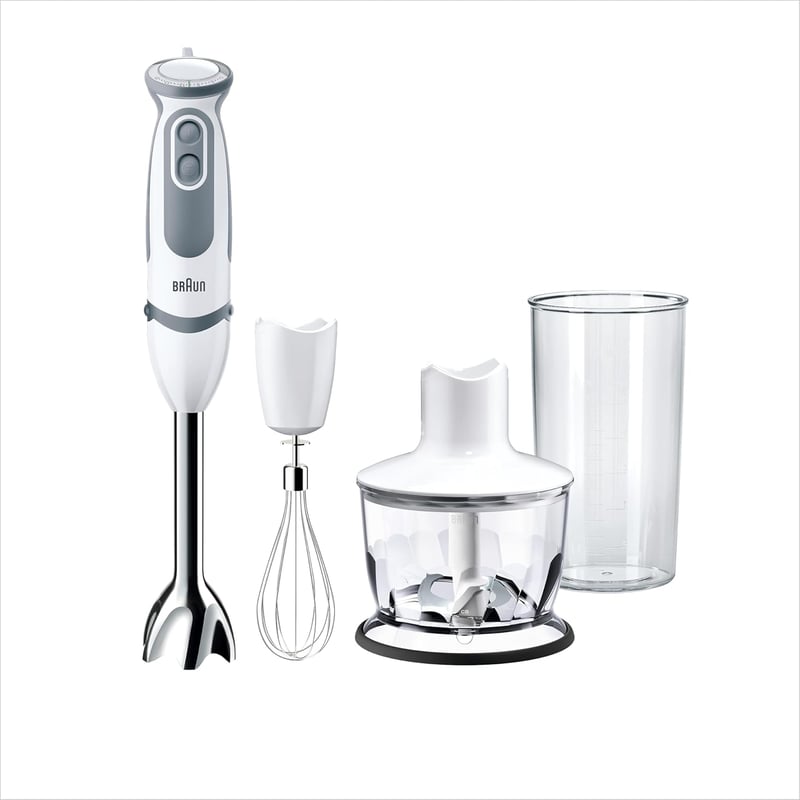 Braun MQ 5235WH MultiQuick 5 Vario 1000W Merülőmixer Rozsdamentes Acél Fehér