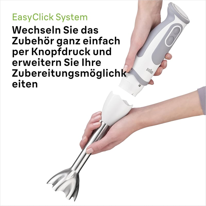 Braun MQ 5235WH MultiQuick 5 Vario 1000W Merülőmixer Rozsdamentes Acél Fehér