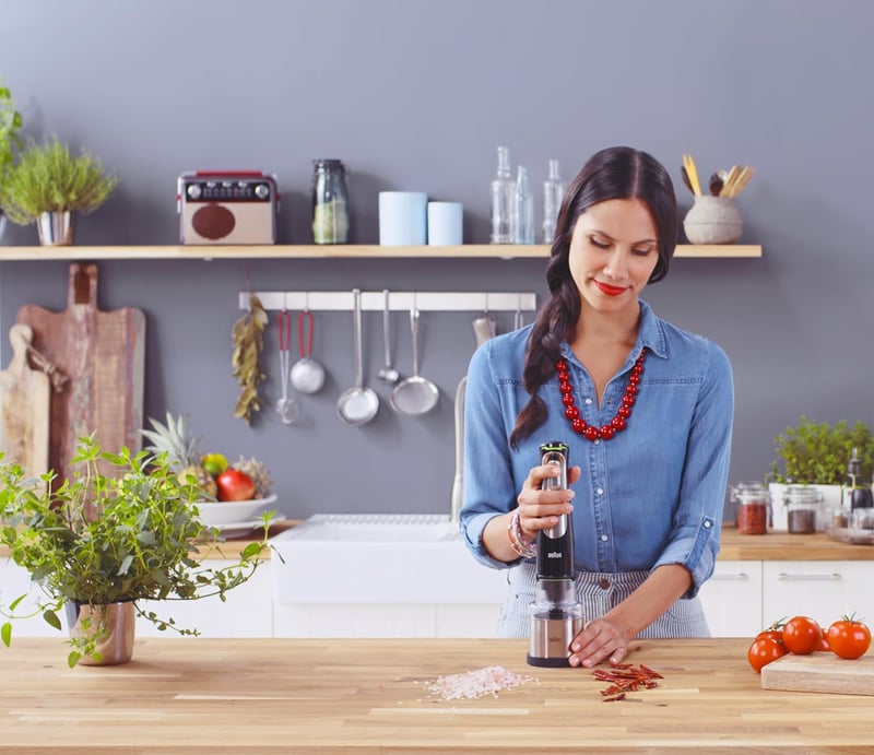 Braun MQS 270 SI kávé és fűszermalom EasyClick Plus rendszerrel MultiQuick botmixerhez