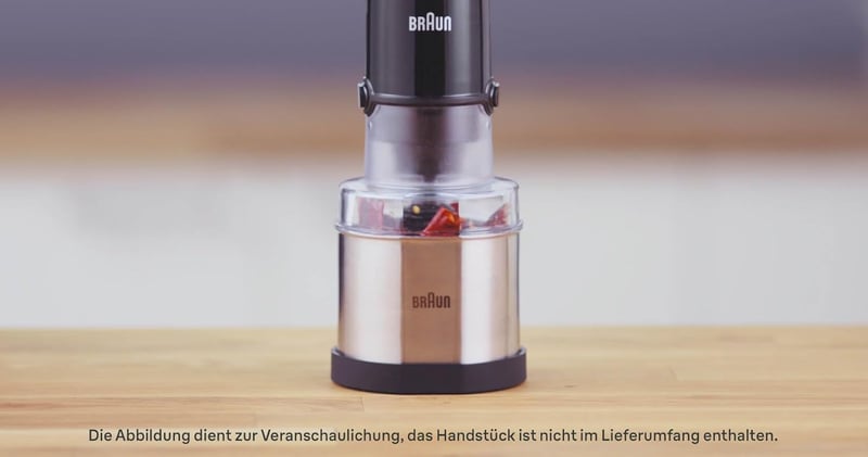 Braun MQS 270 SI kávé és fűszermalom EasyClick Plus rendszerrel MultiQuick botmixerhez