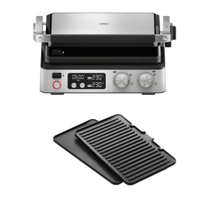 Braun MultiGrill 7 CG7040 3 u 1 kontaktni roštilj, BBQ i pekač, 2000 W, 230°, velika površina za roštiljanje (12 burgera), perivo u perilici posuđa, posuda za sakupljanje masnoće, unutarnji električni roštilj