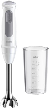 Braun MultiQuick 5 1000W kézi turmixgép 21 fokozat rozsdamentes acél fehér 1