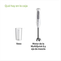 Braun MultiQuick 5 1000W kézi turmixgép 21 fokozat rozsdamentes acél fehér 8