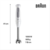Braun MultiQuick 5 1000W kézi turmixgép 21 fokozat rozsdamentes acél fehér 6