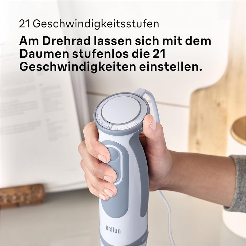 Braun MultiQuick 5 Vario MQ 5200WH Kézi Turmixgép Rozsdamentes Keverőtalppal 1000W