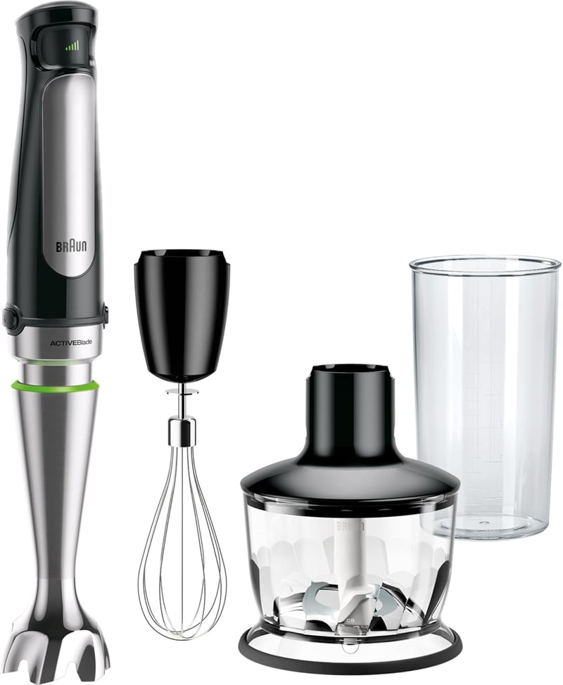Braun MultiQuick 7 MQ 7035X 1000W Botmixer Rozsdamentes Keverőfejjel és Tartozékokkal