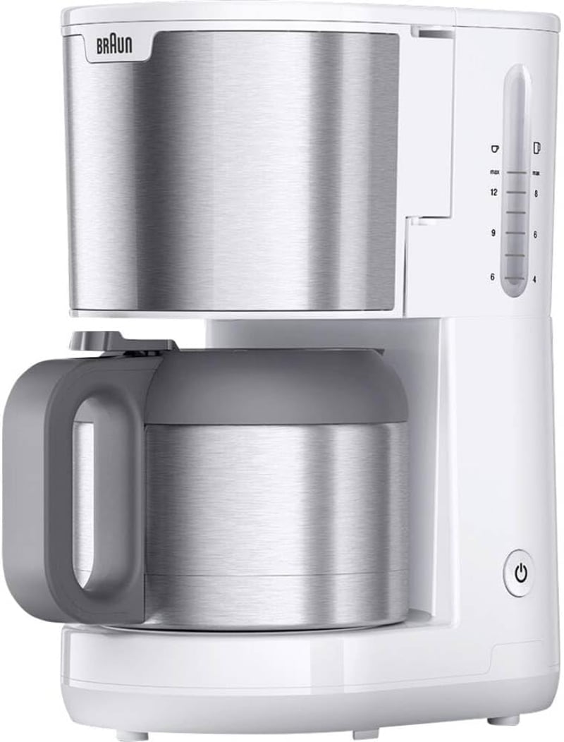 Braun PurShine KF1505 fehér kávéfőző 1,2L termoszkancsóval 9 csészéhez