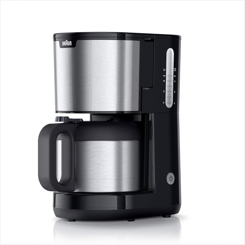 Braun PurShine KF1505 filteres kávéfőző, 1,2 L termoszkancsóval - fekete