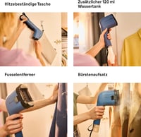Braun QuickStyle 3 GS3024BL Kompakt Gőzölő 1100W Gyors Felmelegítés 22g/min Kék 7