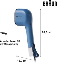 Braun QuickStyle 3 GS3024BL Kompakt Gőzölő 1100W Gyors Felmelegítés 22g/min Kék 3