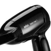 Uscător de păr de călătorie Braun Satin Hair 1 HD 130 - pliabil, 1200W, cu duză de coafare 8