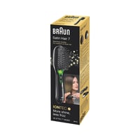 Perie de păr electrică cu ioni Braun Satin Hair 7 BR710 - Cu tehnologie ionică pentru un păr strălucitor, negru 2